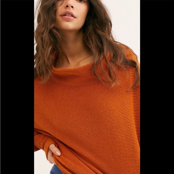 Free Free Ottoman Slouchy Tunic NWT Color: Autumn Size: XS - Picture 3 of 5